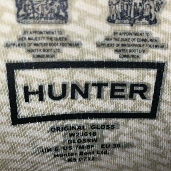 Hunter Original Gloss rain boots in gray - Picture 4 of 4